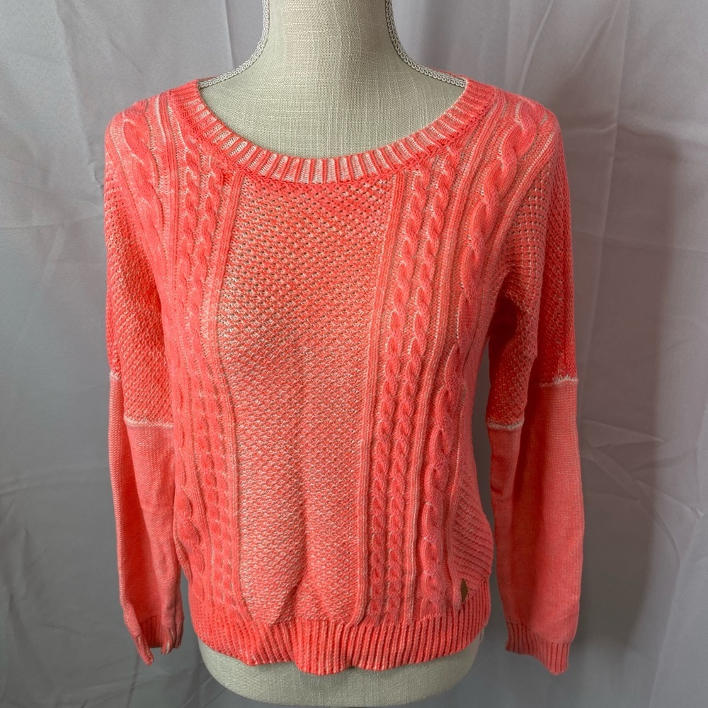 Numph Anthropologie size small coral sweater